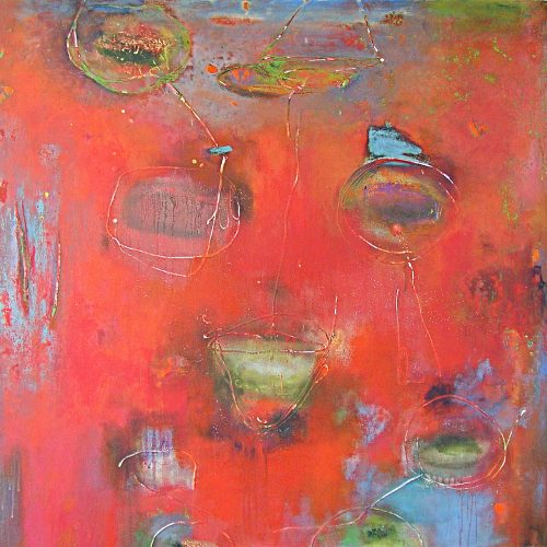 Latent Magic – 46 x 46, acrylic on linen, 2010, private collection