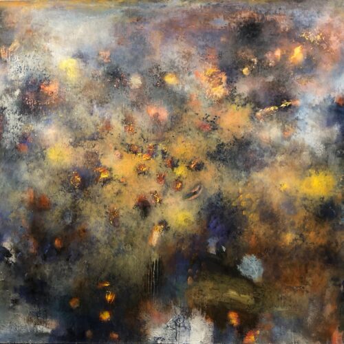Quantum-Entanglement II, 50x62, Acrylic on Linen, 2021, Private Collection