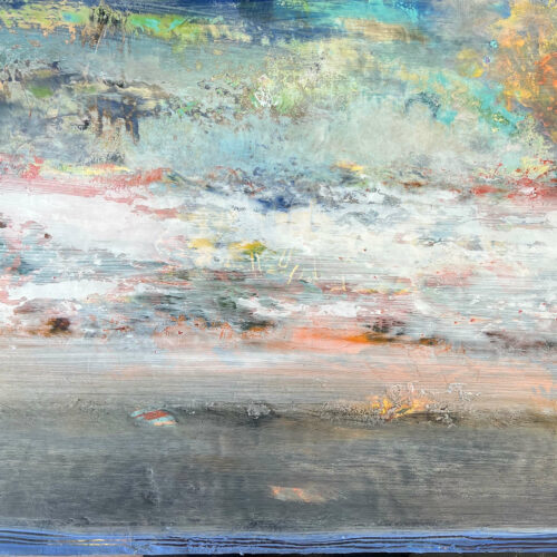 Low Tide 16x20 acrylic on paper on panel 2022 private collection
